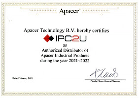 IPC2U – официальный дистрибьютор компании APACER в России