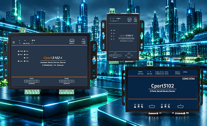 Серверы последовательных интерфейсов Cport3102-I, Cport3101-I, Cport3102