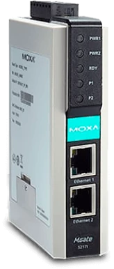 Шлюз MGate 5217 от MOXA преобразует Modbus в BACnet/IP