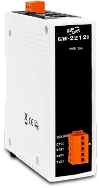 Серия Modbus шлюзов GW-2200i с узким корпусом и 2 LAN портами
