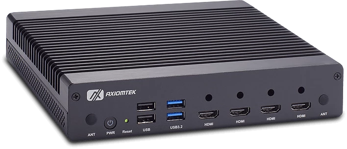 Axiomtek DSP522 - встраиваемый компьютер с четырьмя видеовыходами HDMI 2.1