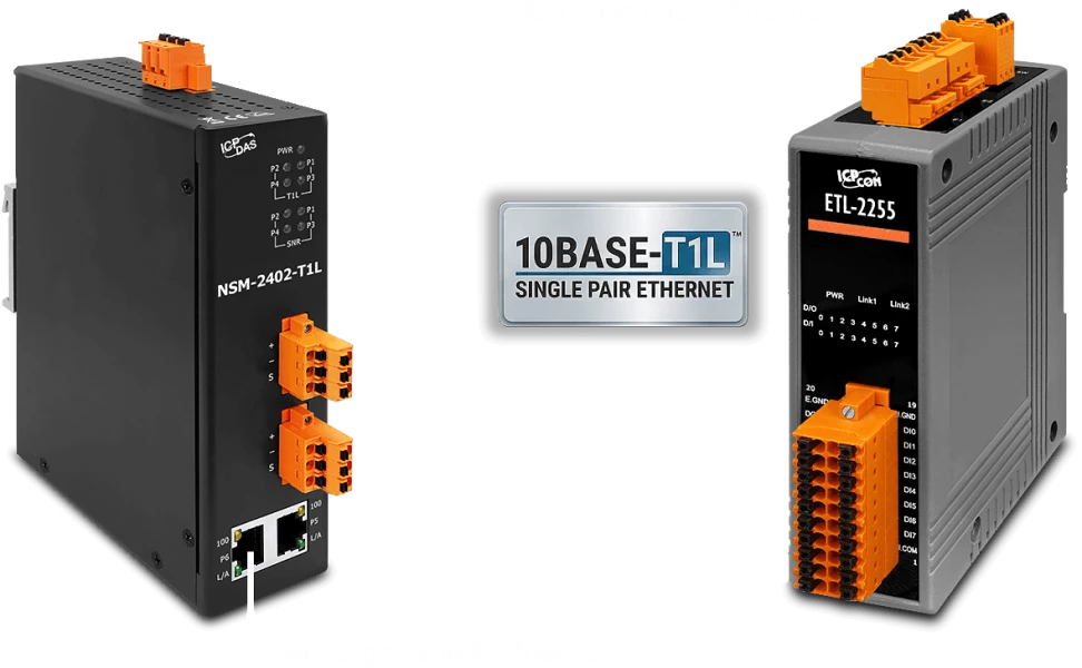 Решения на базе технологии 10BASE-T1L от компании ICP DAS