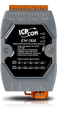 Шлюз GW-7828 Modbus RTU Slave в M-Bus Master