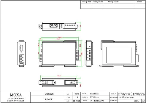 NPort IA-5150I-M-SC-T