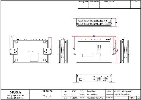 NPort 5610-8-DT w/o adaptor