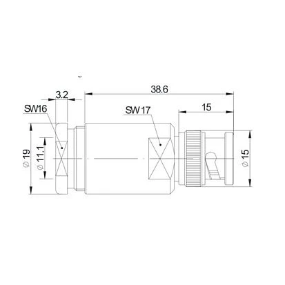 DT-XL-LMR400-TNC-BNC-3m